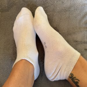 Duftende weiße Sportsocken