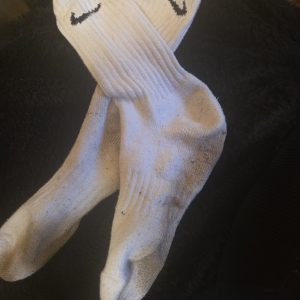 Weiß & schweißgetränkt – Original Nike Socken