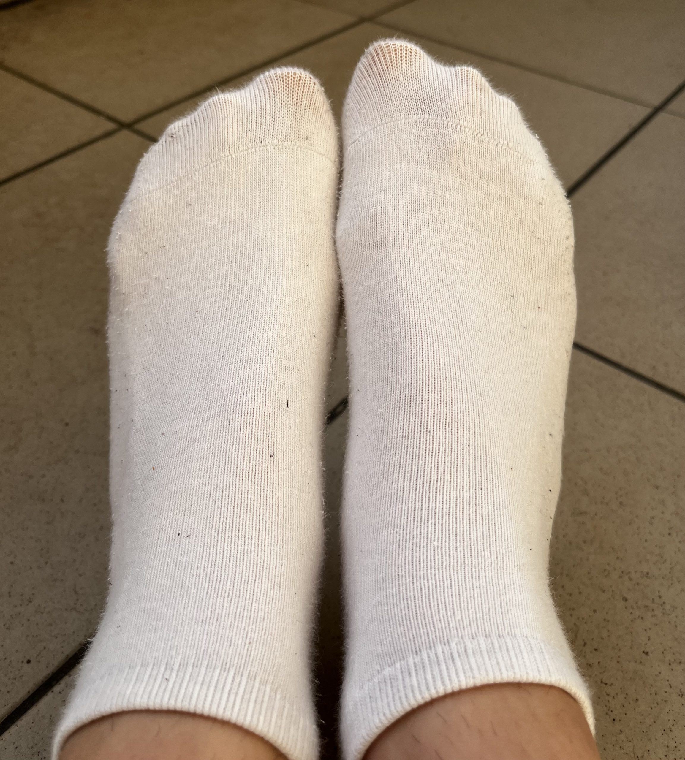 Getragene Socken
