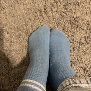 Getragene Socken