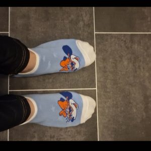 Getragene Socken
